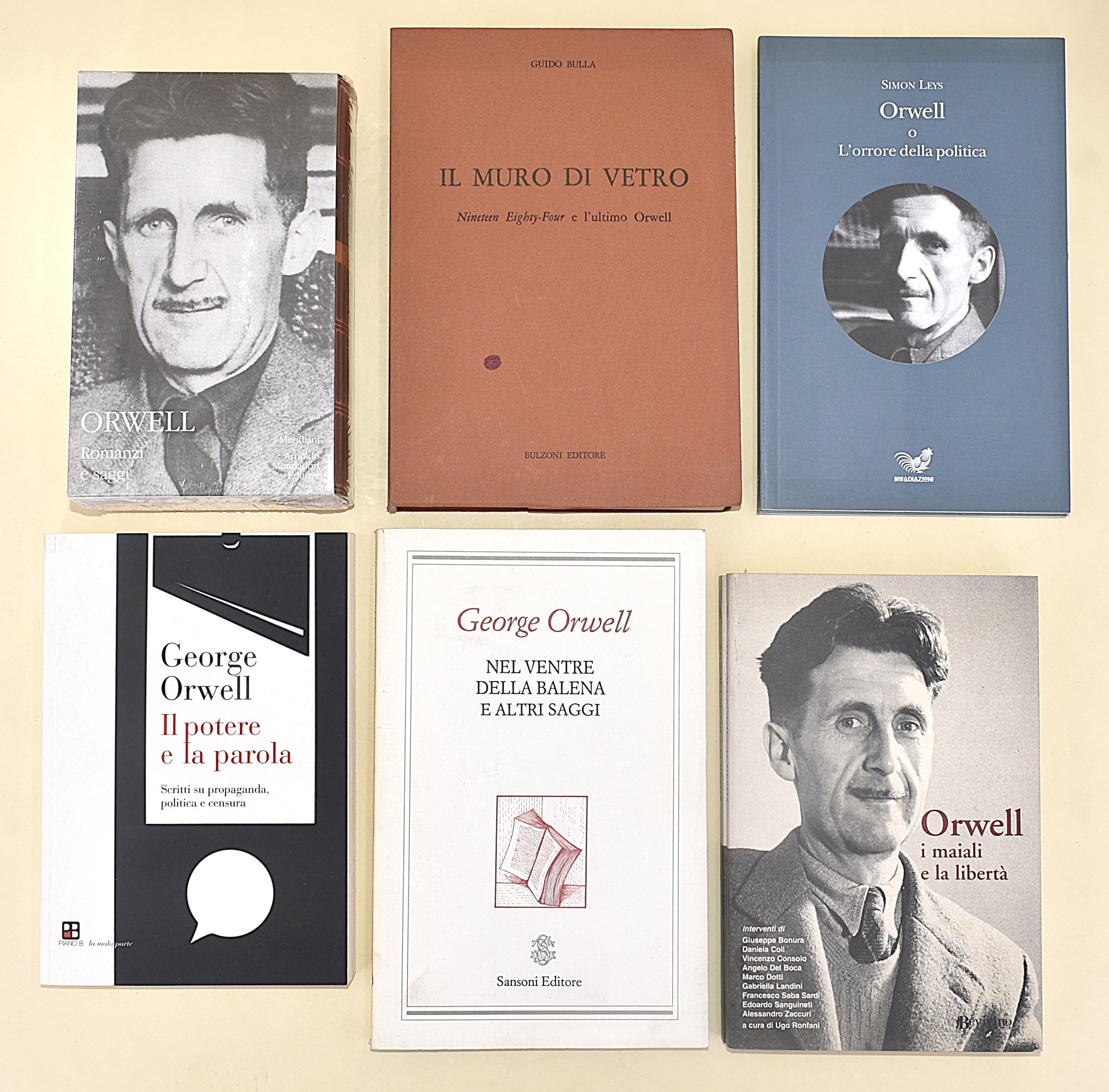 George Orwell opere - 13 volumi in brossura editoriale e copertina rigida