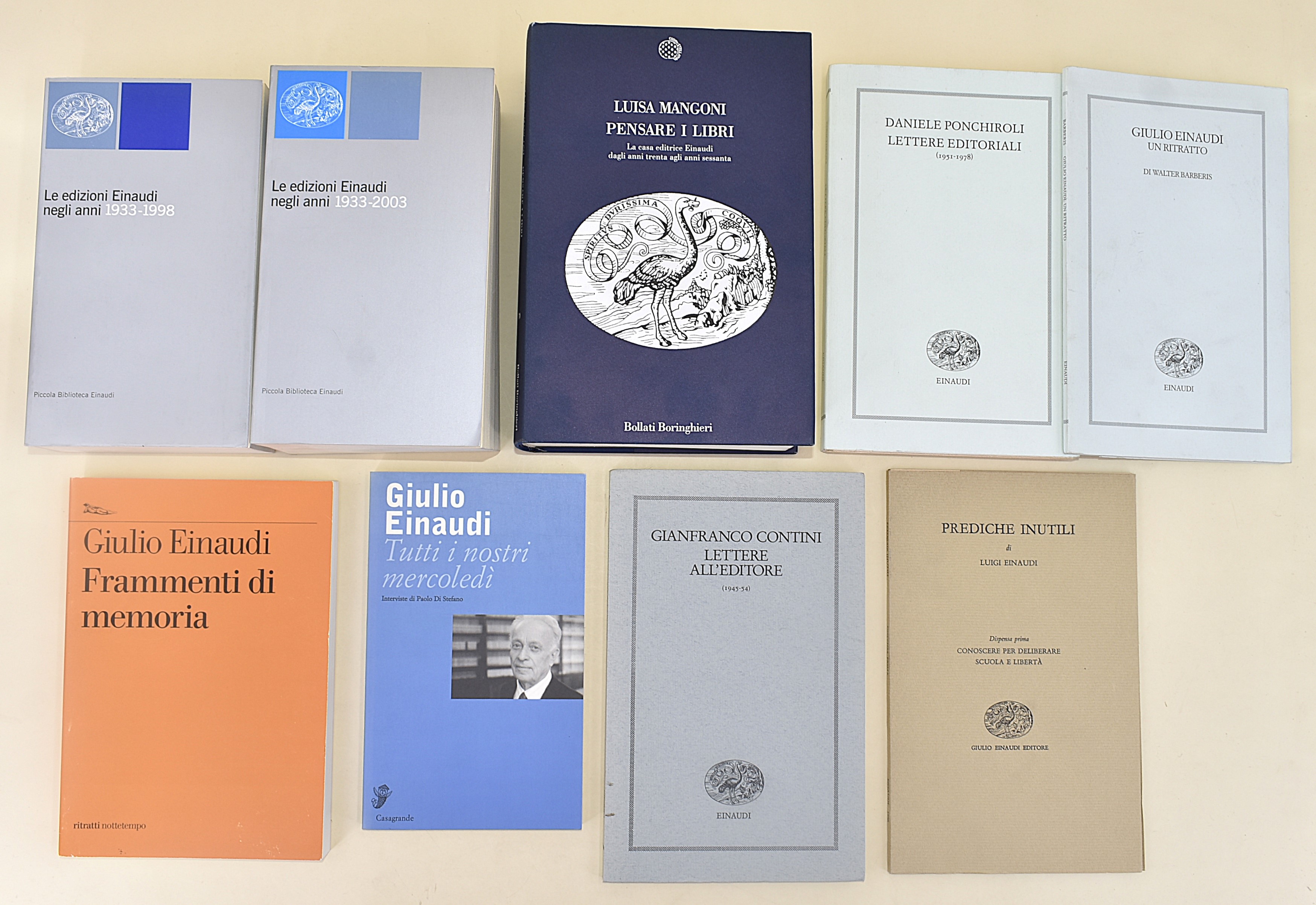 Tipografia e editoria - 10 volumi in brossura editoriale e copertina rigida