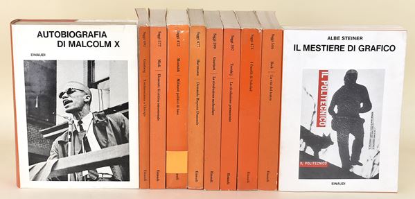 Einaudi Editore saggi. Servizi segreti, anarchia, futurismo russo, musica, Black Panther Party, beethoven - 10 volumi in brossura editoriale e copertina rigida