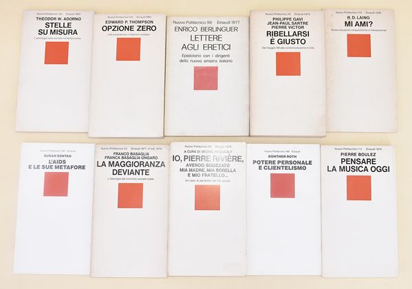 Collana Nuovo Politecnico Einaudi. Autori vari - 10 volumi in brossura editoriale