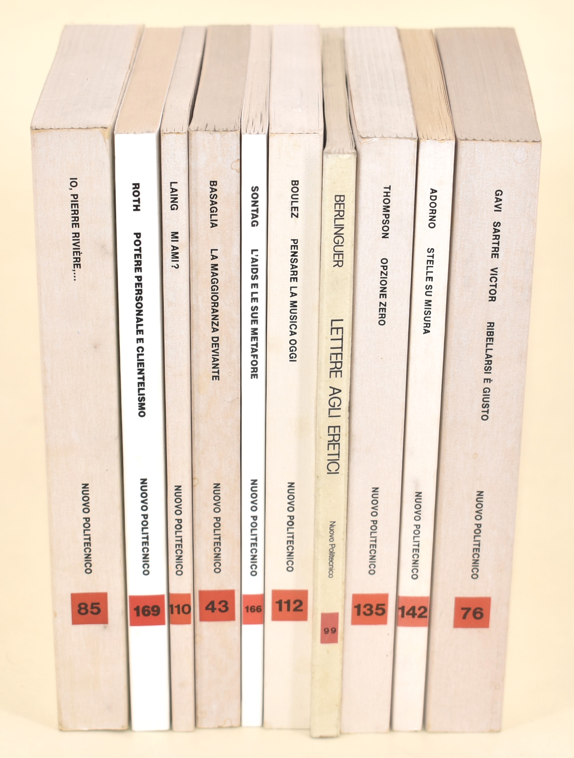 Collana Nuovo Politecnico Einaudi. Autori vari - 10 volumi in brossura editoriale