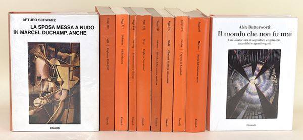Einaudi Editore saggi. Servizi segreti, anarchia, futurismo russo, musica, Black Panther Party, beethoven - 10 volumi in brossura editoriale e copertina rigida