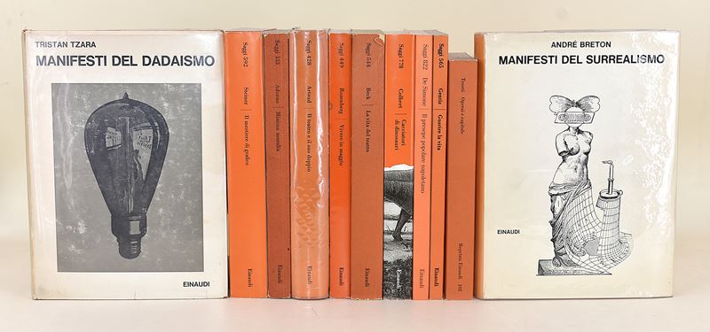 Einaudi Editore saggi. Dadaismo, Antonin Artaud, grafica, teatro, dinosauri, surrealismo - 11 vol...