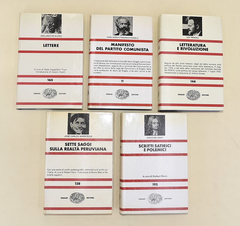 Nuova Universale Einaudi. Mariategui, Trockij, Marx, Engels, J. Swift, Abelardo ed Eloisa - 5 Vol...