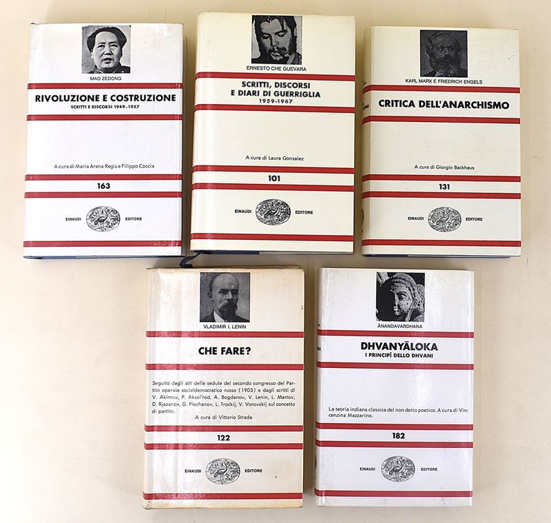 Nuova Universale Einaudi. che Guevara, Marx, Engels, Anandavardhana, Lenin, Mao Zedong