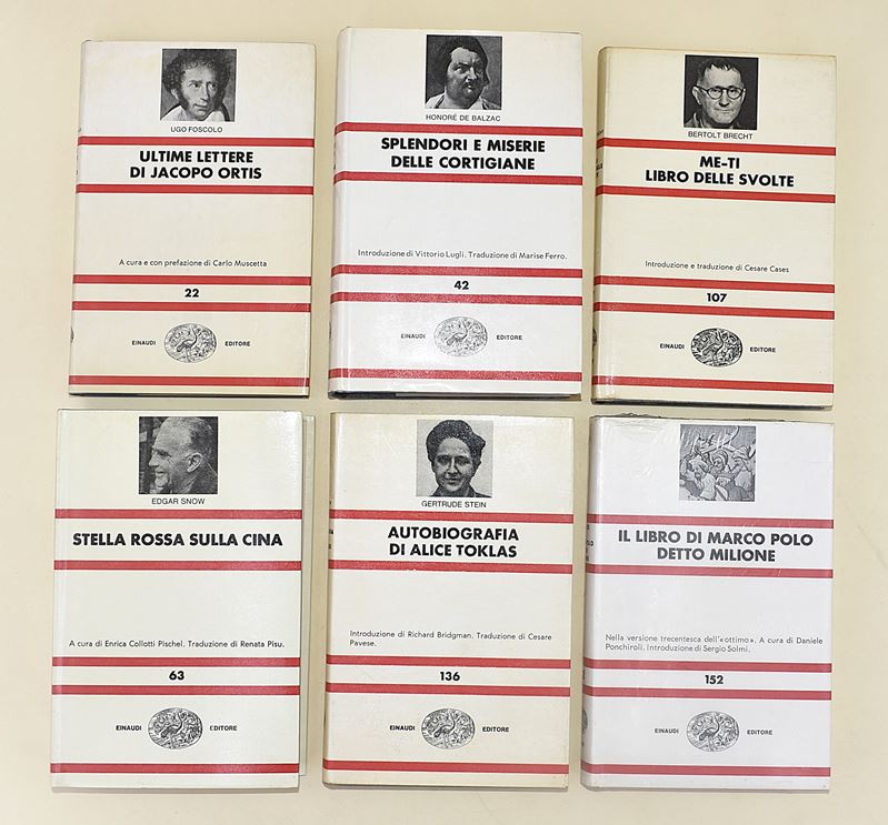 Nuova Universale Einaudi. Marco Polo, G. Stein, Edgar Snow, Ugo Foscolo, Balzac, B. Brecht