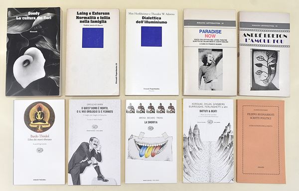 Letteratura varia. Beat, cultura dei fiori, libro dei morti, Breton, Groucho Marx - 10 volumi in brossura editoriale