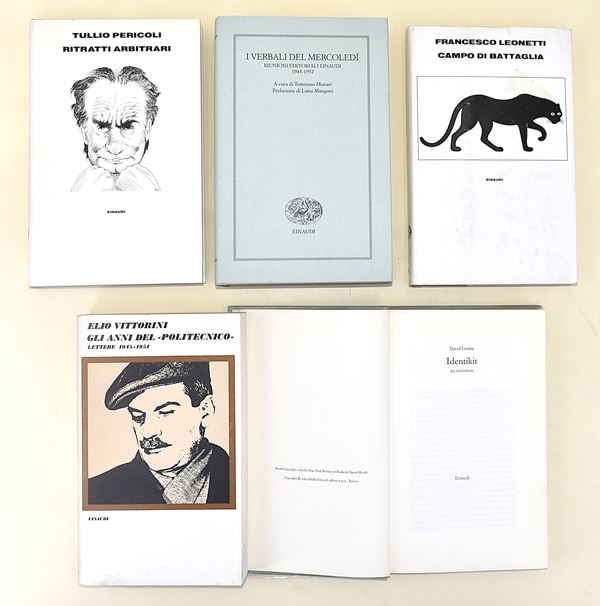Letteratura varia. Caricatura, Elio Vittorini, Francesco Leonetti, Tullio Pericoli, editoria - 5 volumi