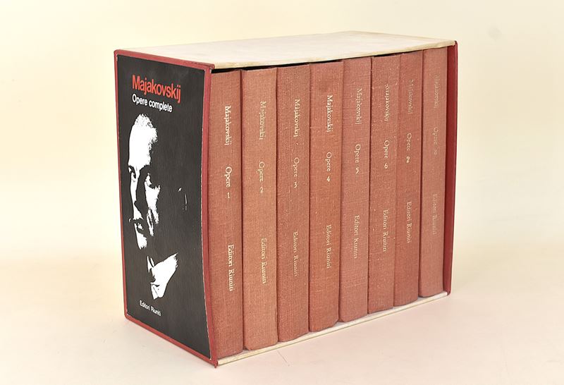 Vladimir Makakovskij, Opere Complete. 8 Volumi, Editori Riuniti 1958. Cofanetto Rigido Editoriale