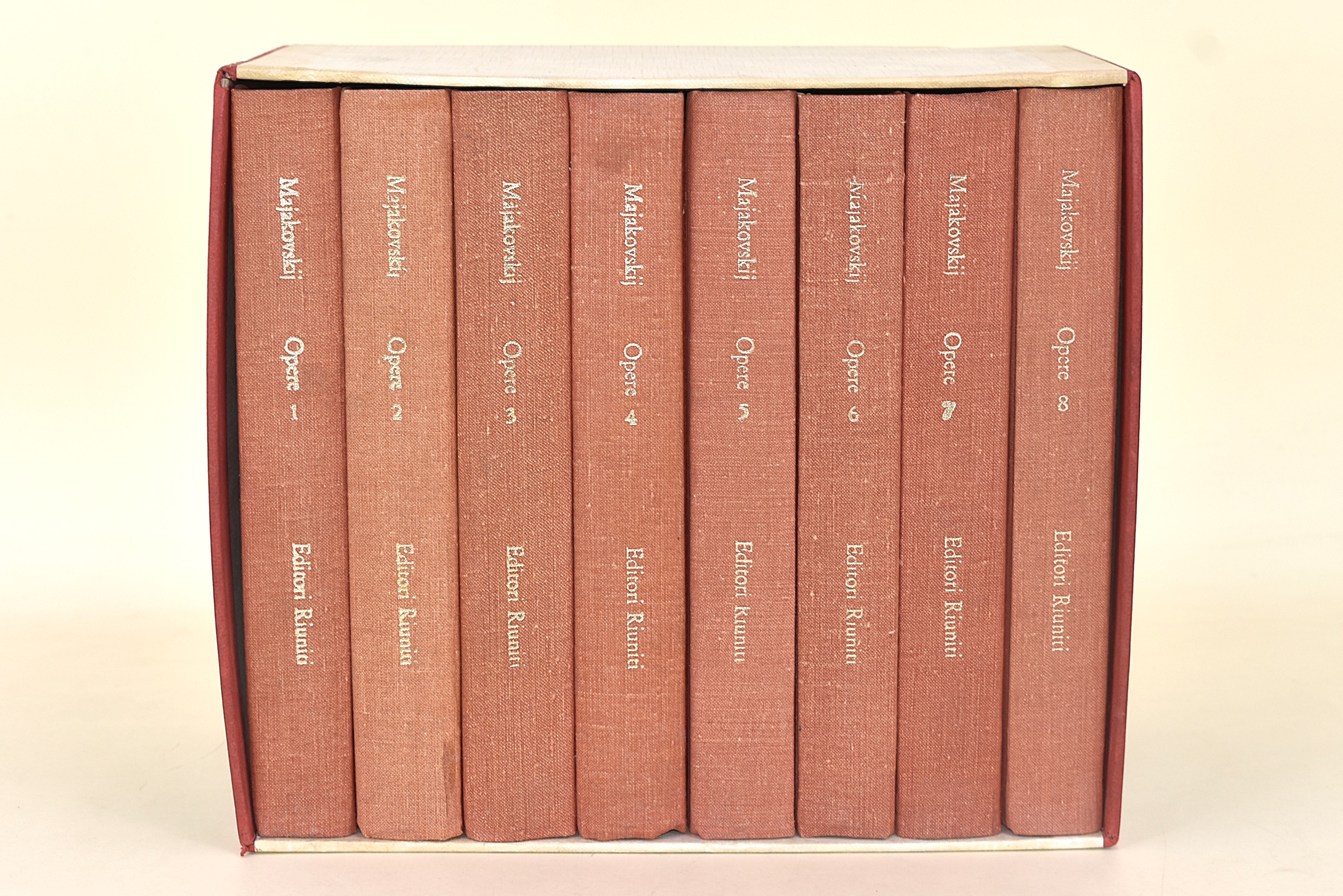 Vladimir Makakovskij, Opere complete. 8 volumi, Editori Riuniti 1958. Cofanetto rigido editoriale