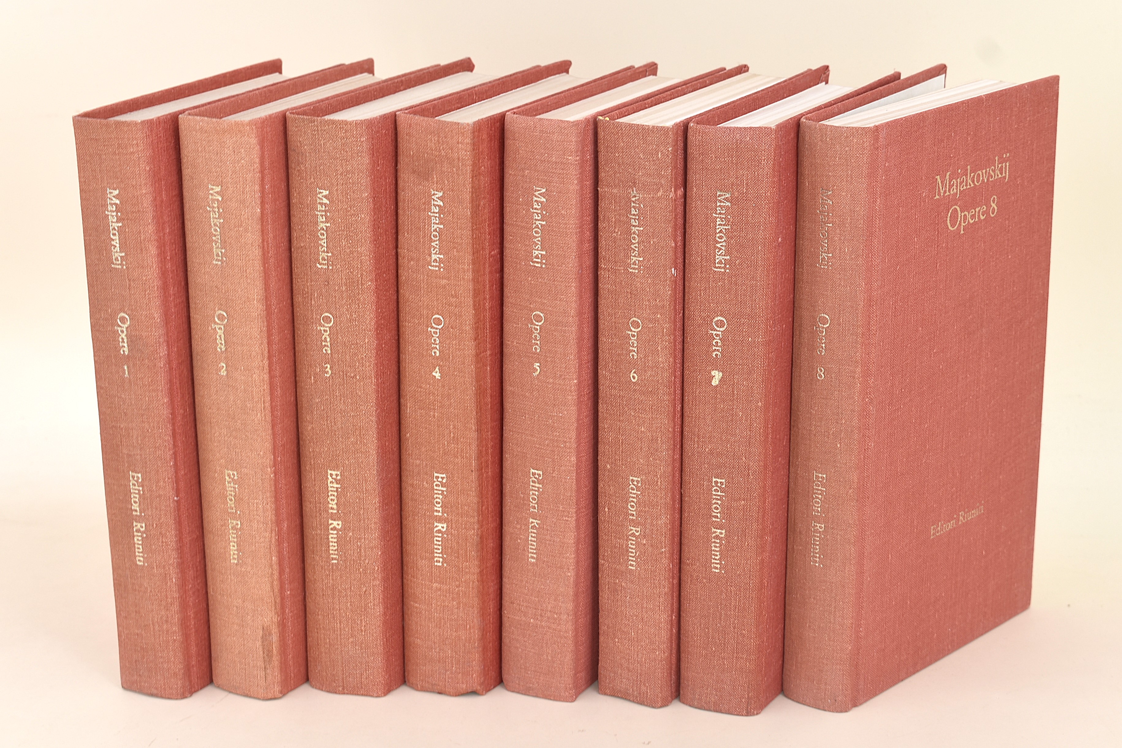 Vladimir Makakovskij, Opere Complete. 8 Volumi, Editori Riuniti 1958. Cofanetto Rigido Editoriale