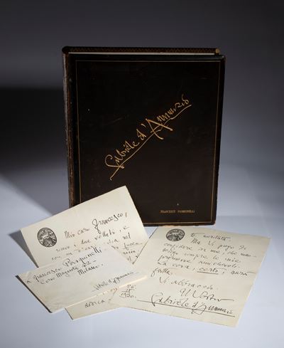D'annunzio, Gabriele - Lettera e Raccoglitore, a Pasquinelli