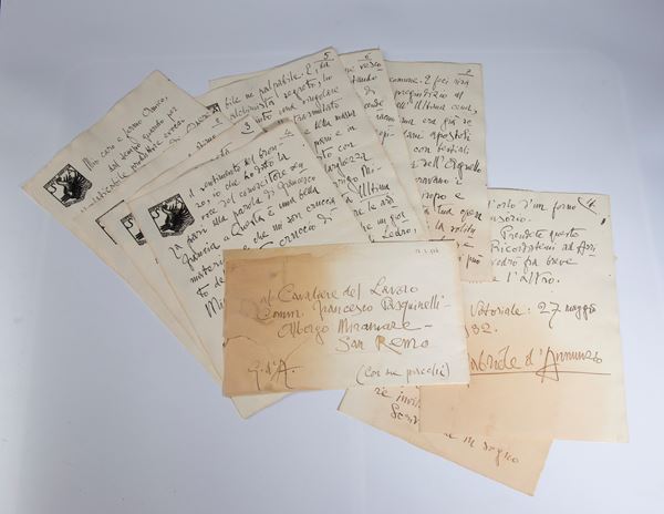 D'Annunzio, Gabriele - Lettera a Pasquinelli - 1932