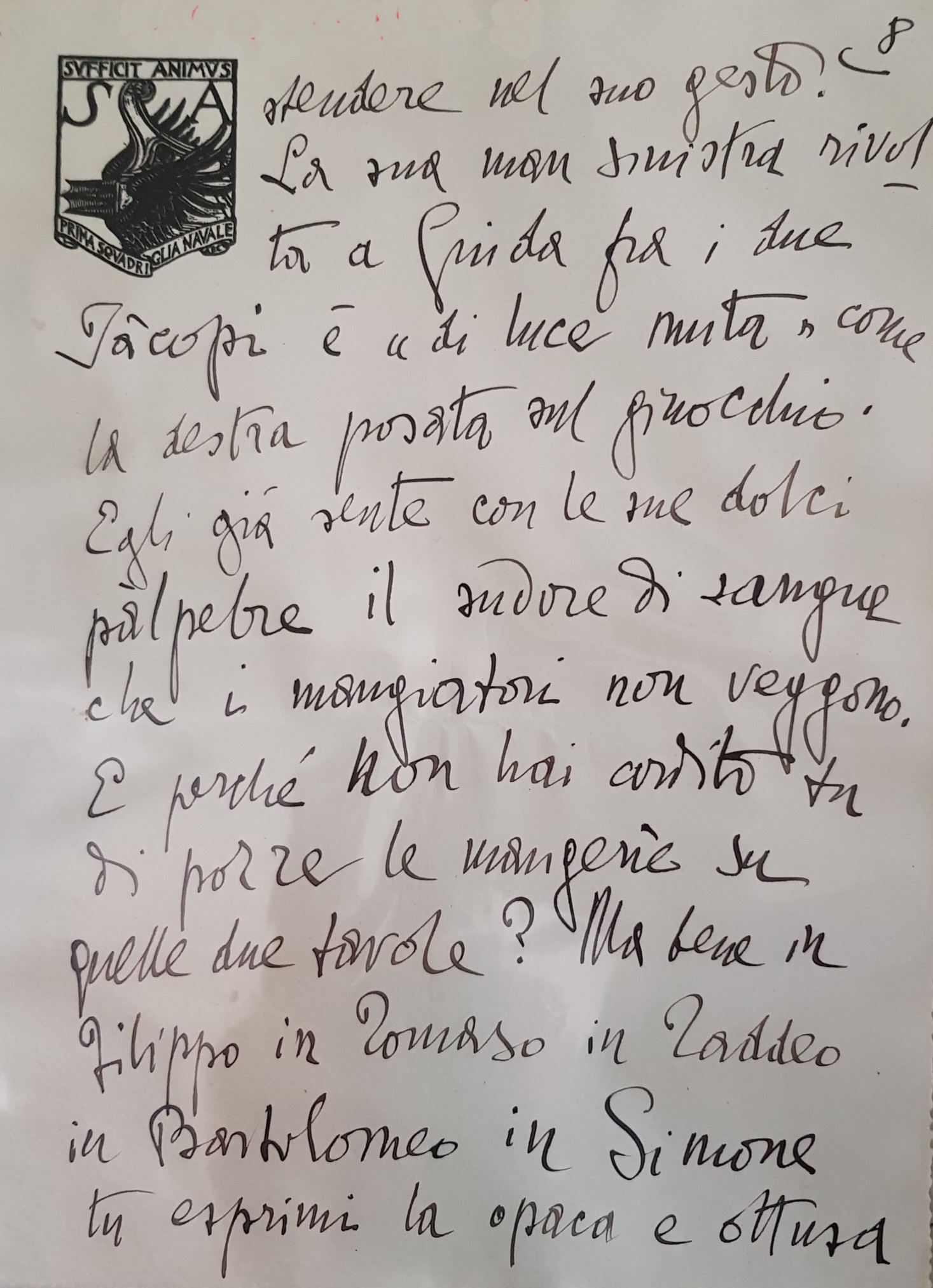 D'annunzio, Gabriele - Lettera a Pasquinelli - 1932