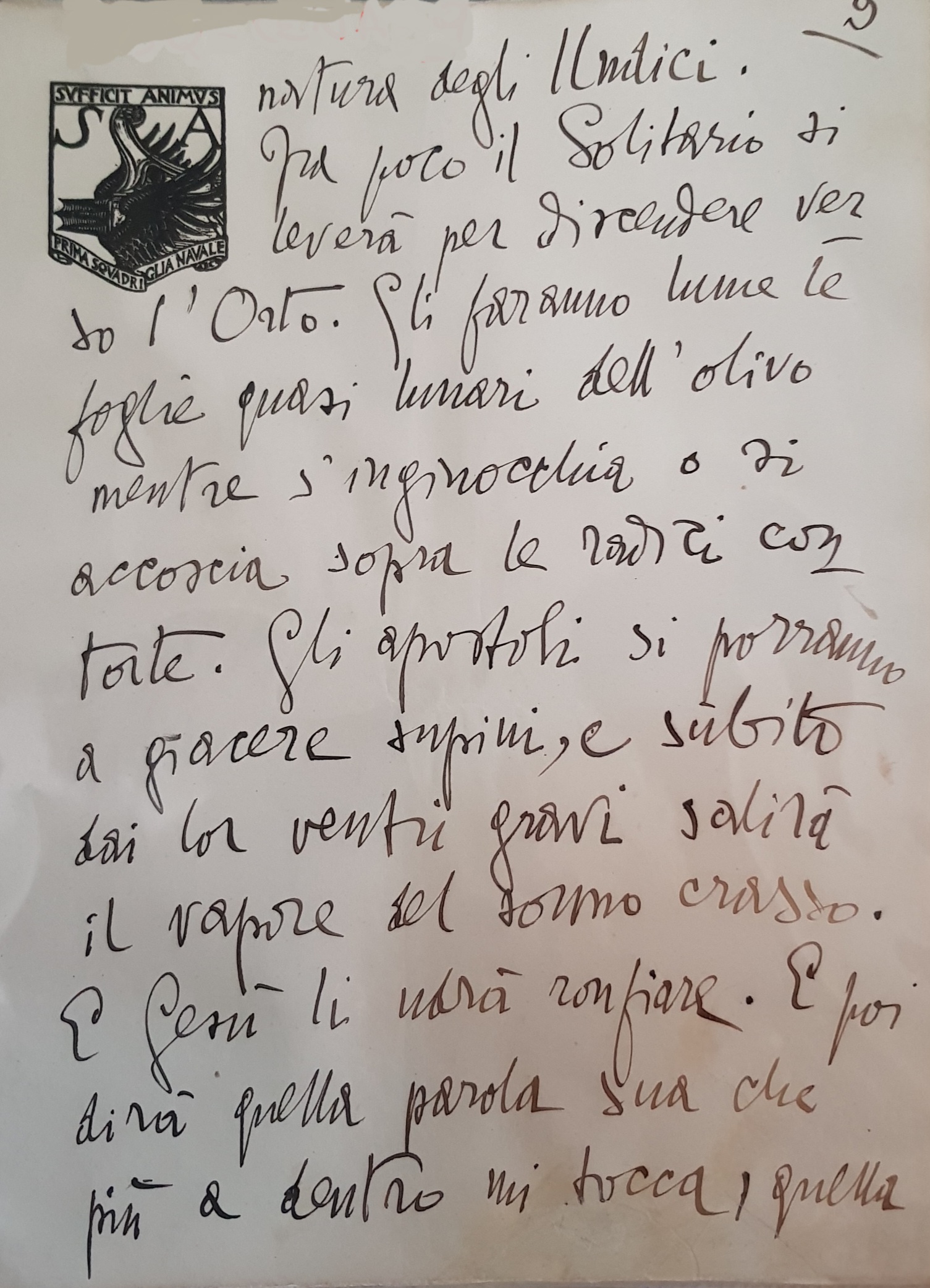 D'annunzio, Gabriele - Lettera a Pasquinelli - 1932