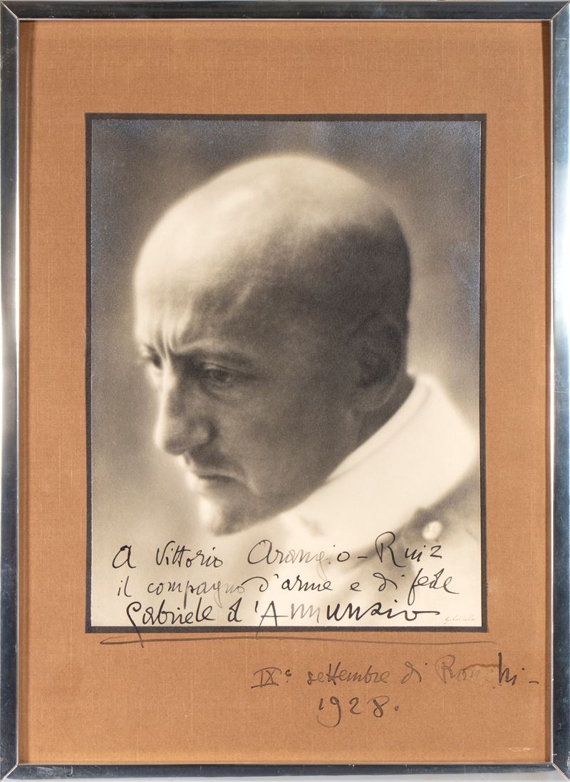 D'annunzio, Gabriele - Foto con Dedica e Firma