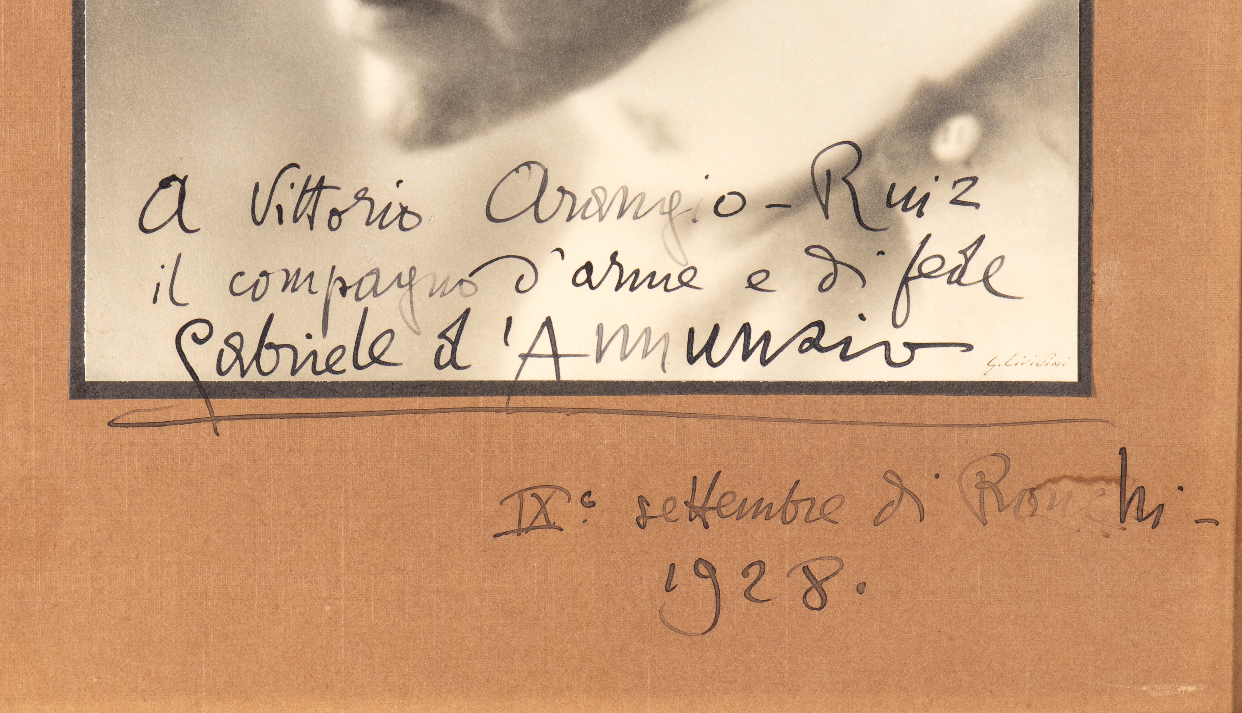 D'annunzio, Gabriele - Foto con Dedica e Firma