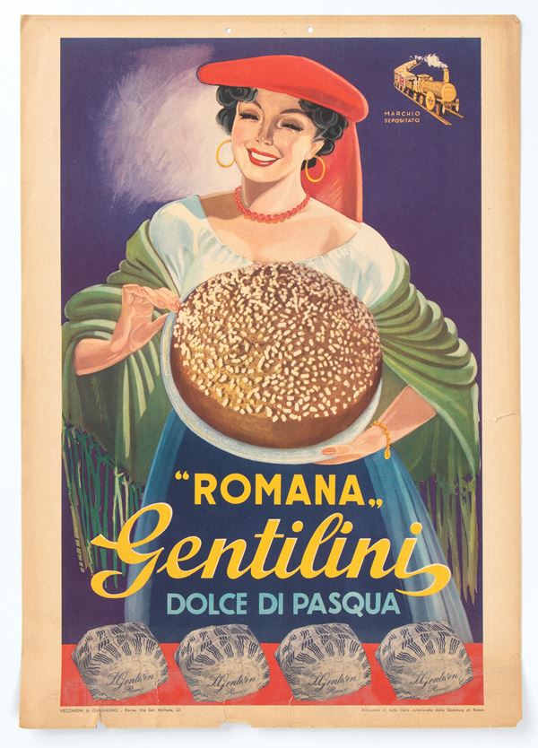 GENTILINI manifesto pubblicitario