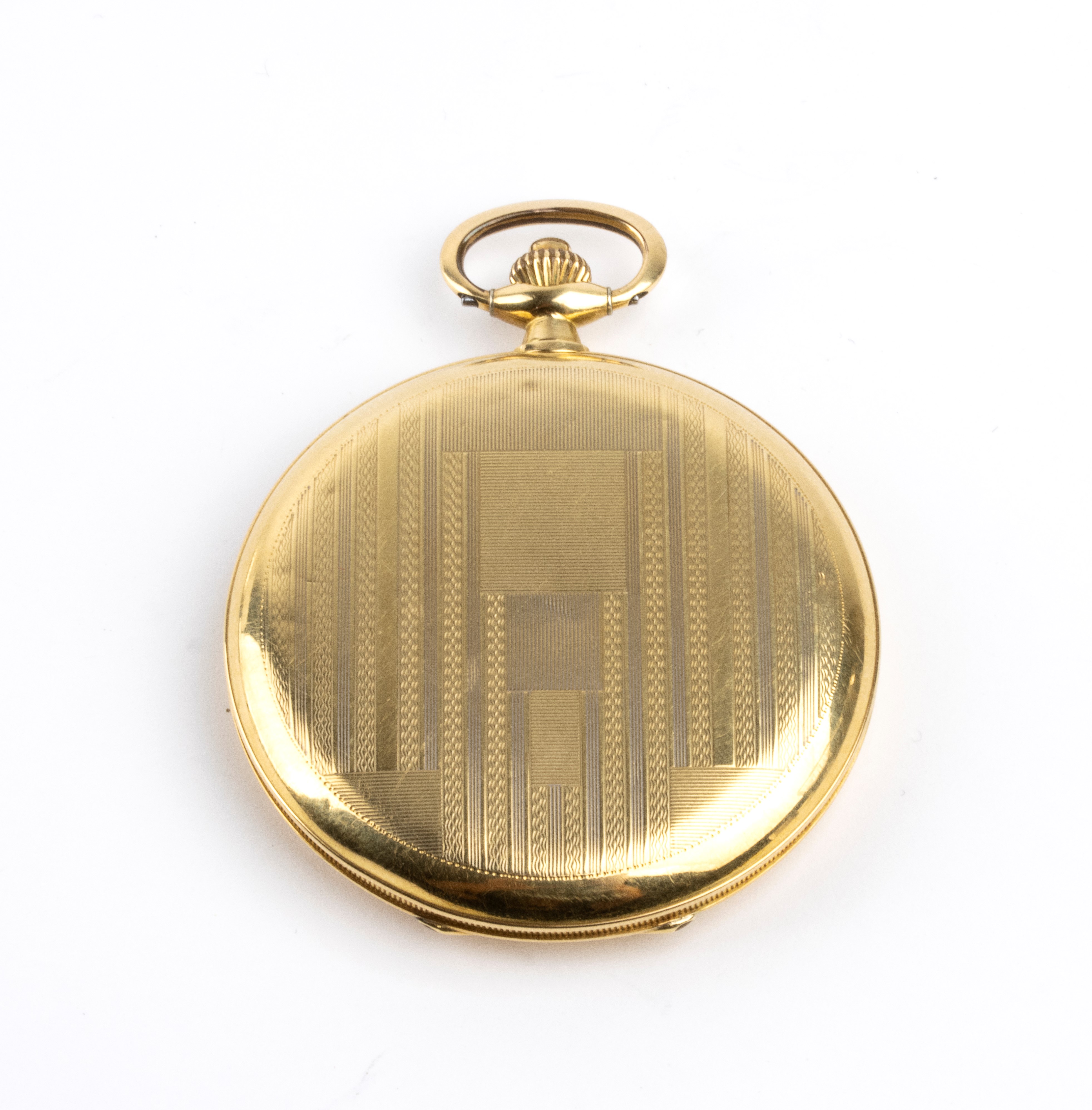 Zenith - Orologio da tasca in oro 18k a doppia cassa (savonette) con quadrante avorio