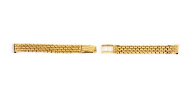 Cinturino per orologio, oro giallo 18k a maglie geometriche