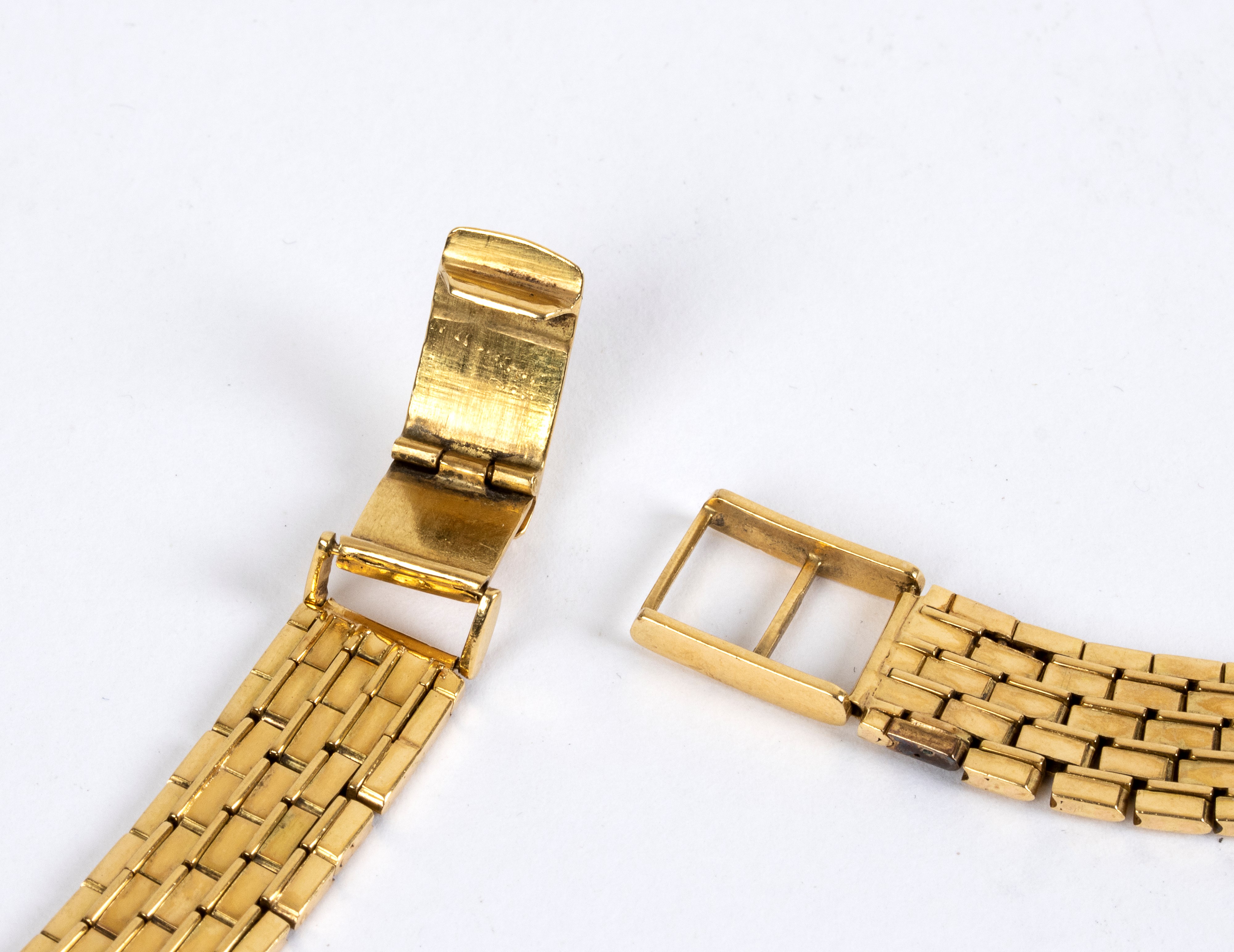 Cinturino per orologio, oro giallo 18k a maglie geometriche
