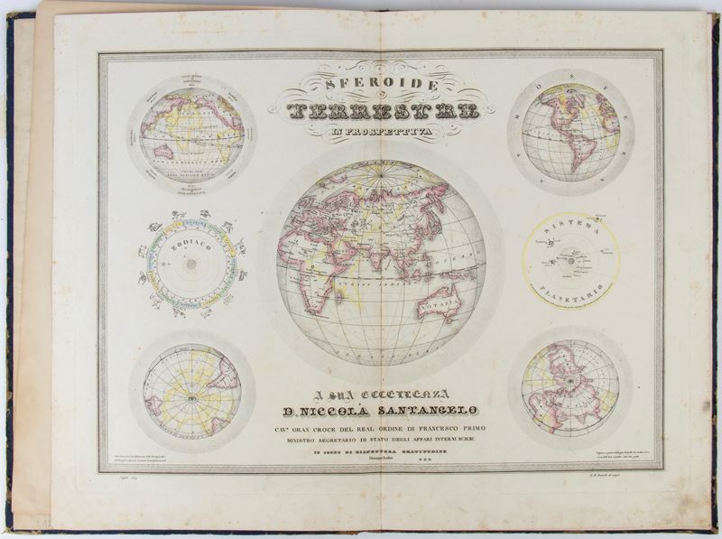 Giuseppe Rodini - Atlante Geografico, Napoli 1839