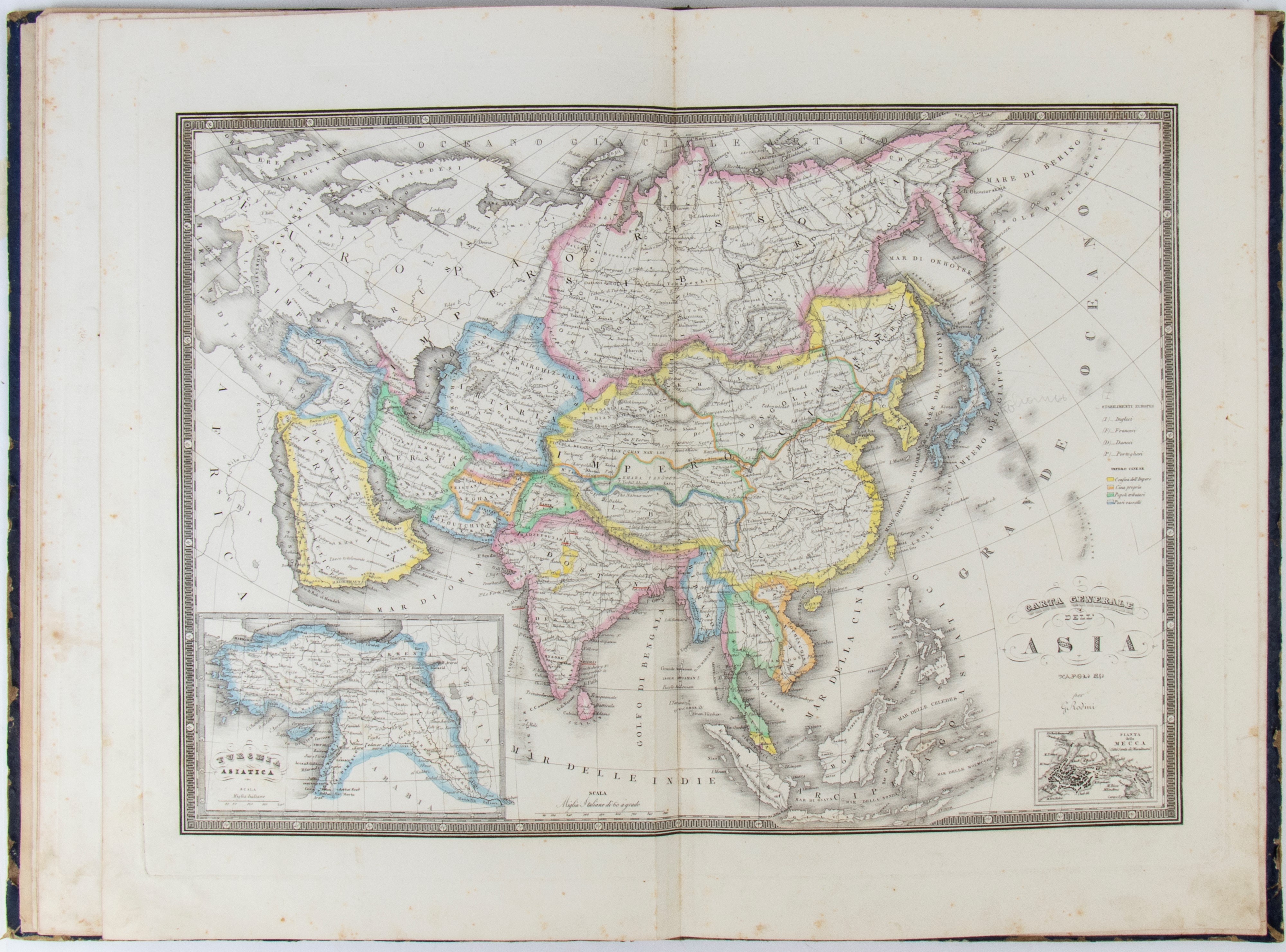 Giuseppe Rodini - Atlante Geografico, Napoli 1839