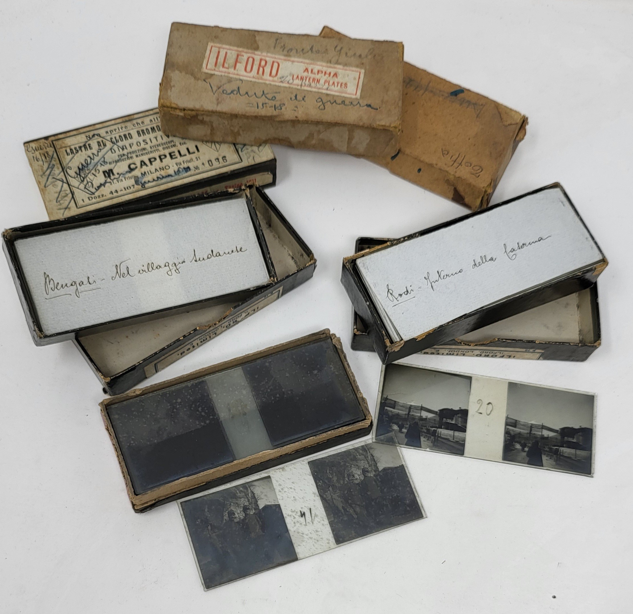 Militari, Coloniali - Lastre Fotografiche Stereoscopiche