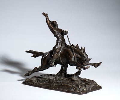 Troubetskoy, Paolo - Mussolini a Cavallo