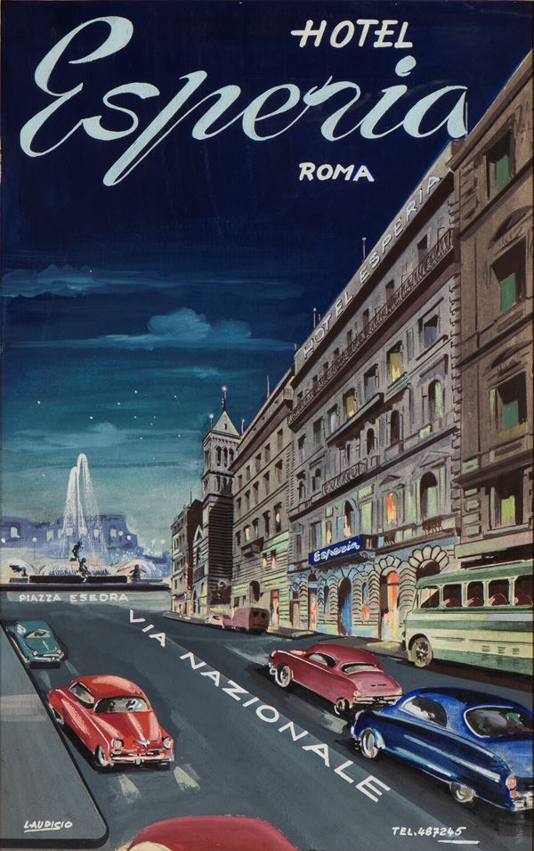 HOTEL ESPERIA - bozzetto pubblicitario