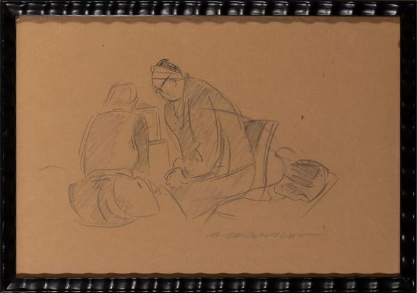 Dudovich, Marcello - disegno a matita 