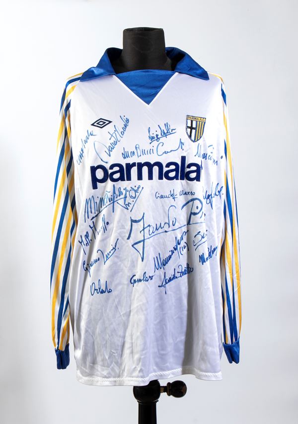 US PARMA calcio , maglia autografata 1989