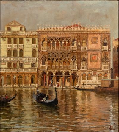 Ca' d'Oro a Venezia, olio su tela