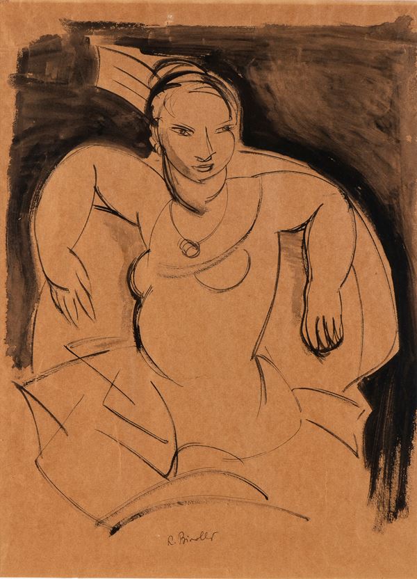 RENATO BIROLLI - Female figure