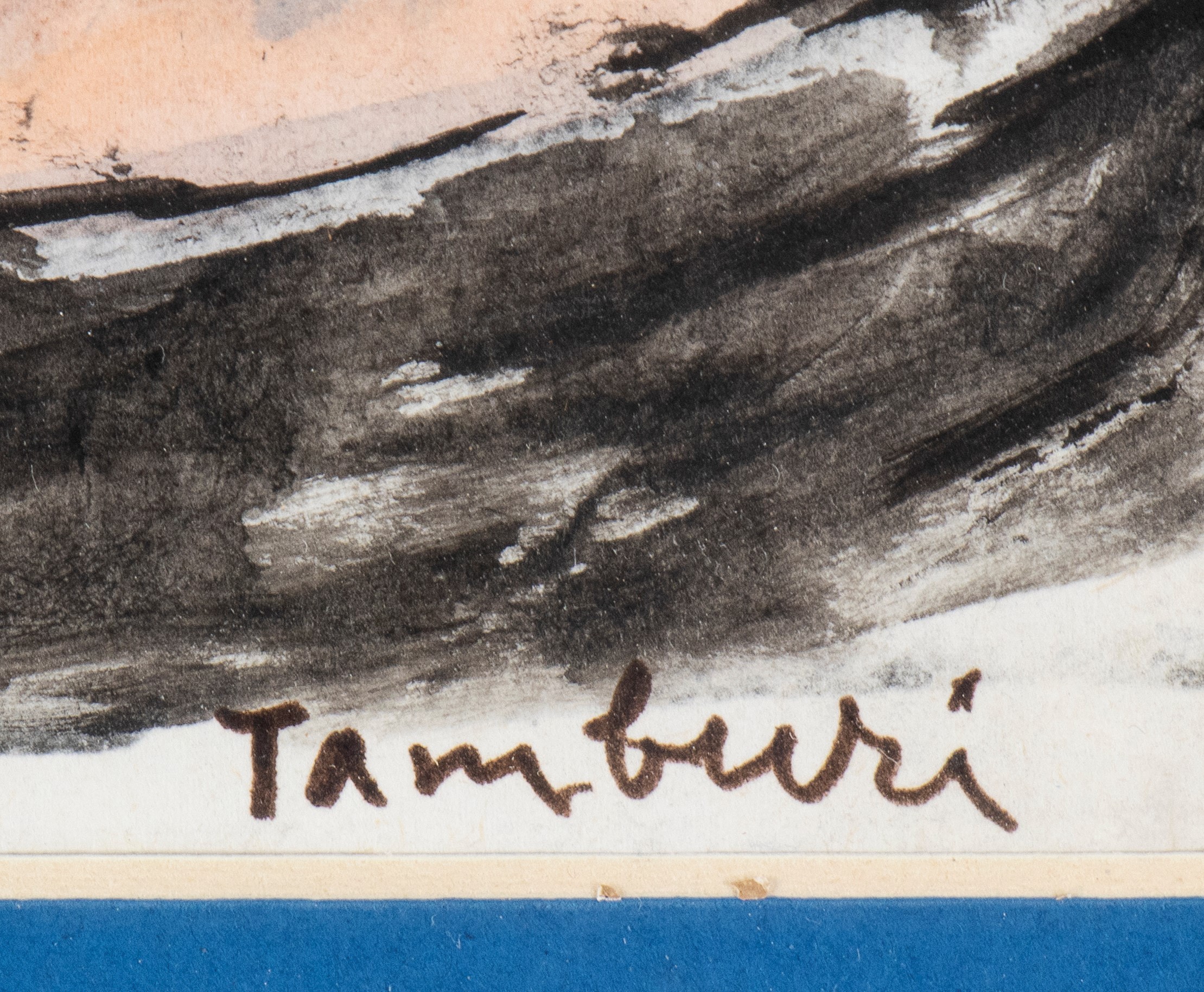 Orfeo Tamburi - Archeologo, acquarello su carta