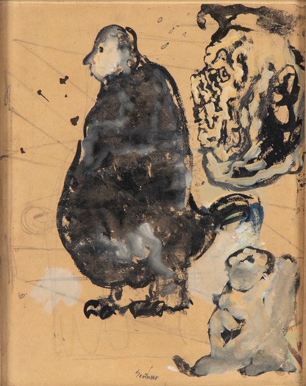 MARIO SIRONI - Satirical scene