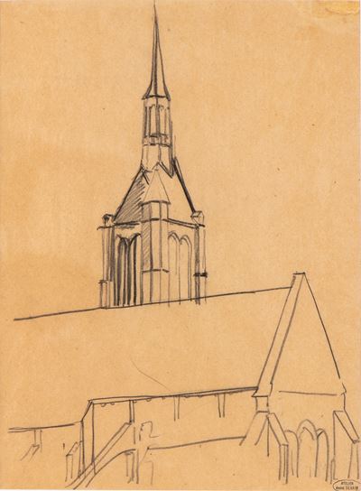 Cattedrale di Chartres - Matita su carta