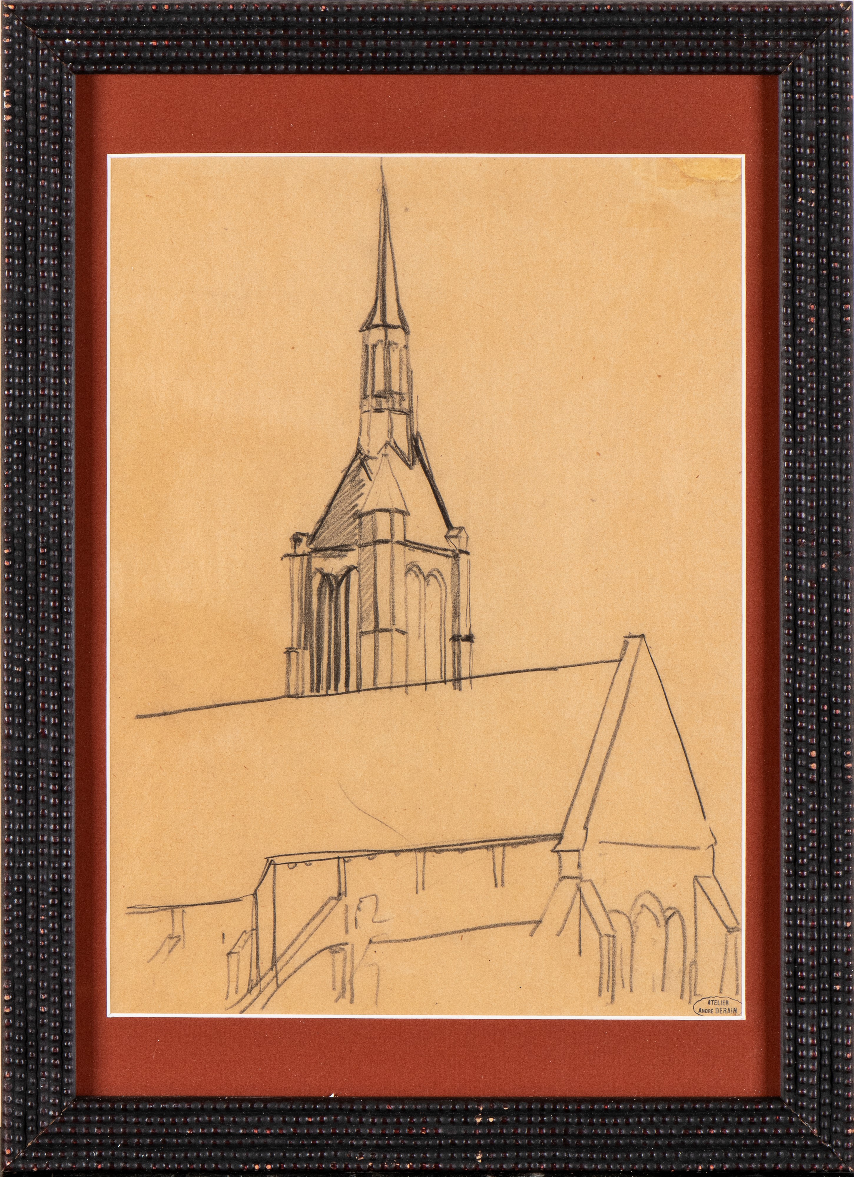 André Derain - Cattedrale di Chartres - Matita su carta