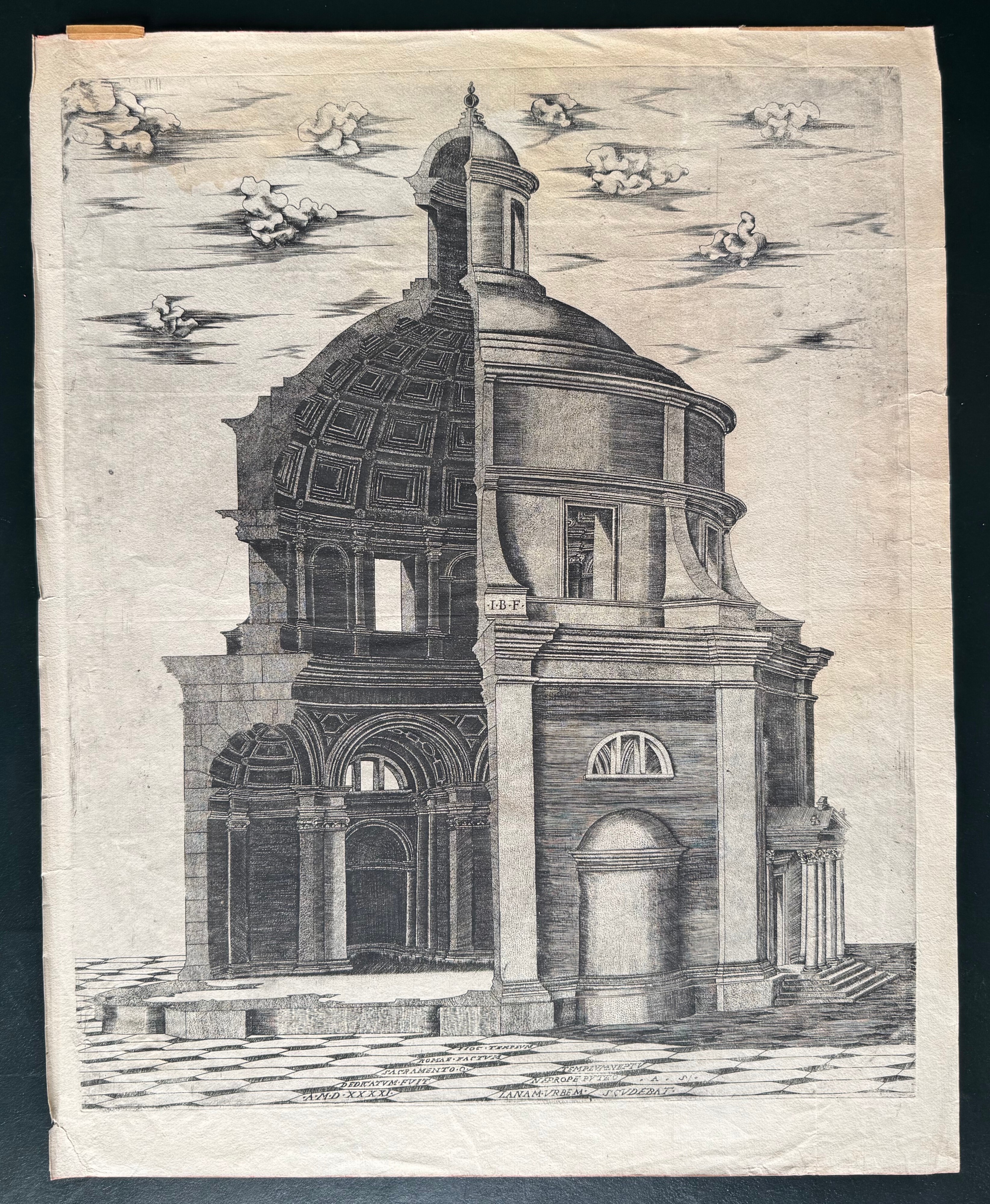 Sepolcro di Augusto, Bulino, 445 x 362 mm