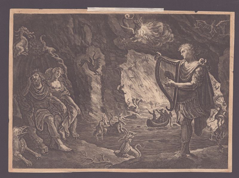 Magdalena Van De Passe - Orfeo agli Inferi, bulino