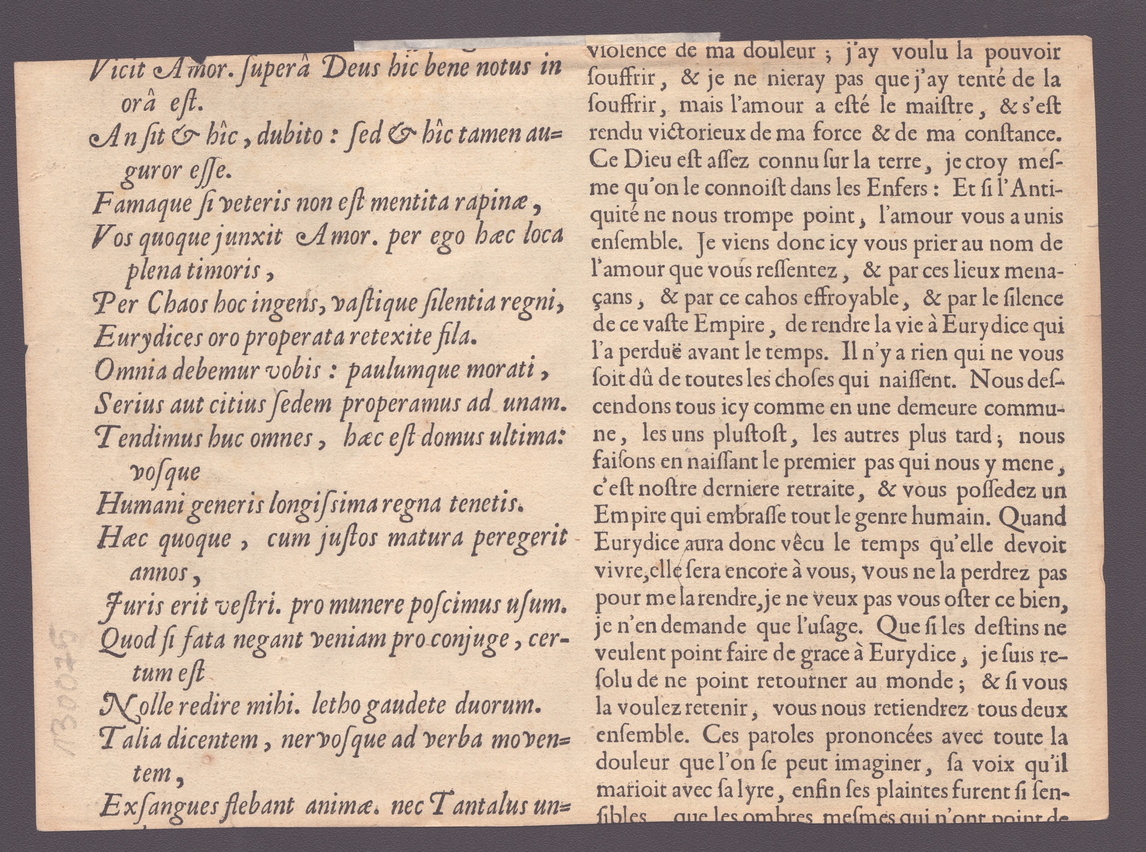 Magdalena Van De Passe - Orfeo agli Inferi, bulino