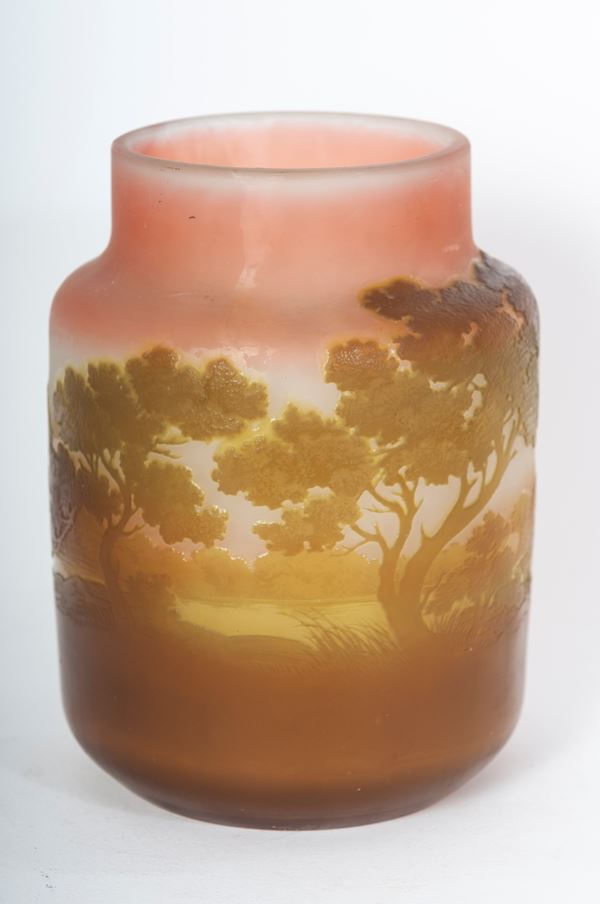 Vaso cilindrico in vetro