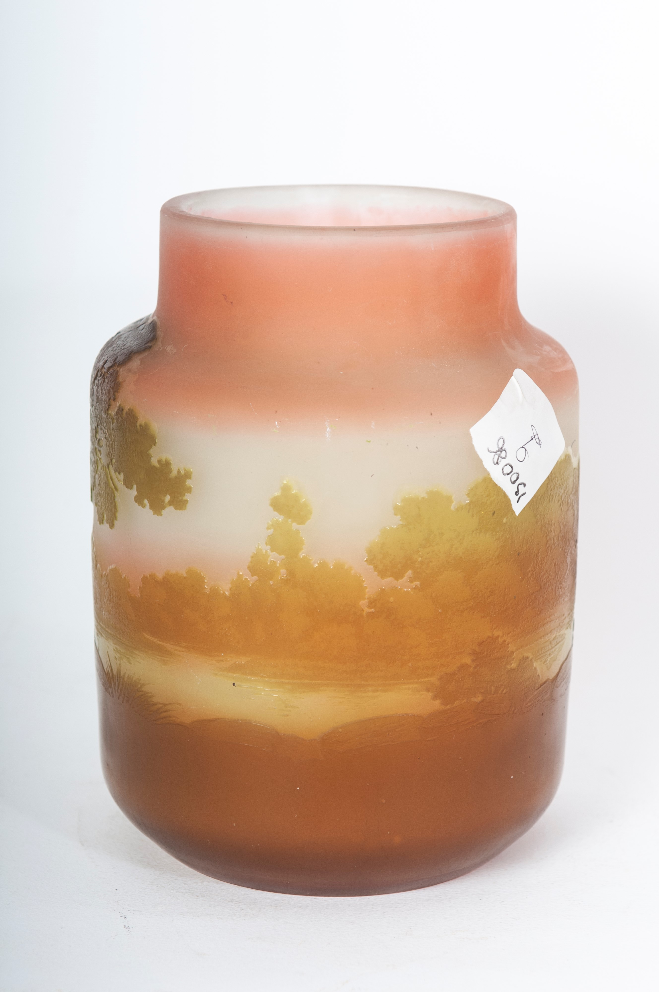 Vaso cilindrico in vetro