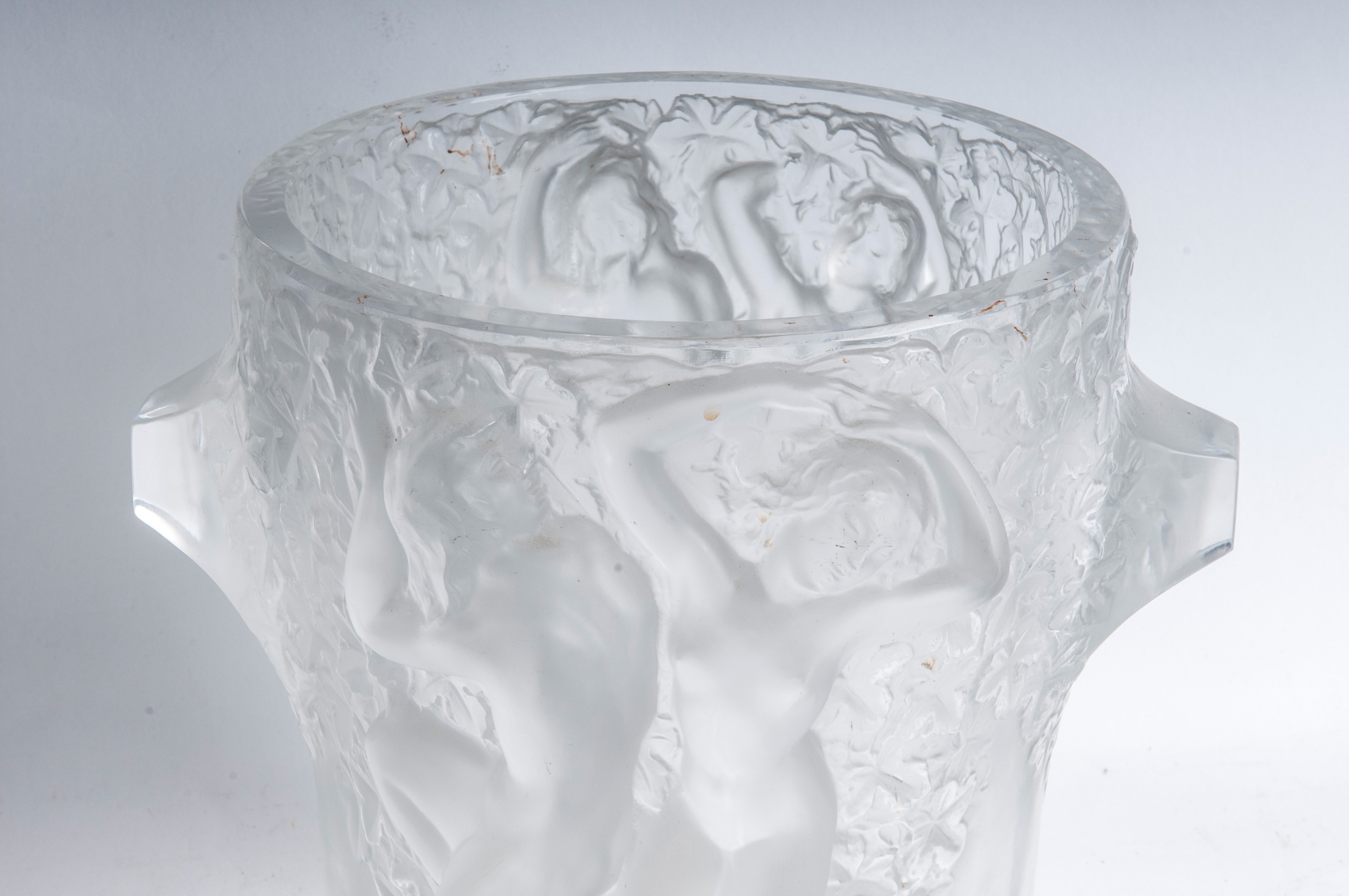 Vaso in cristallo bianco