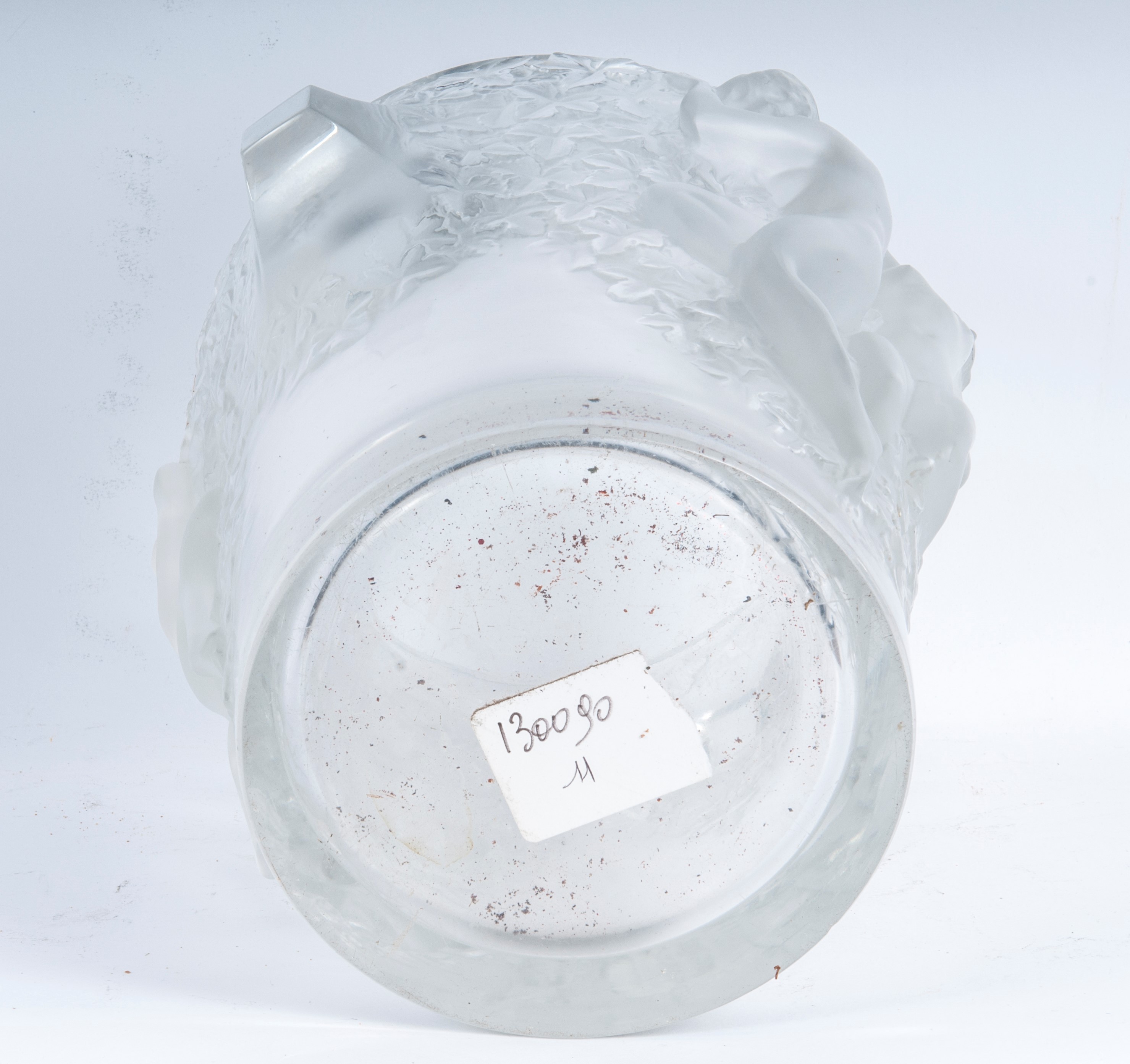 Vaso in cristallo bianco