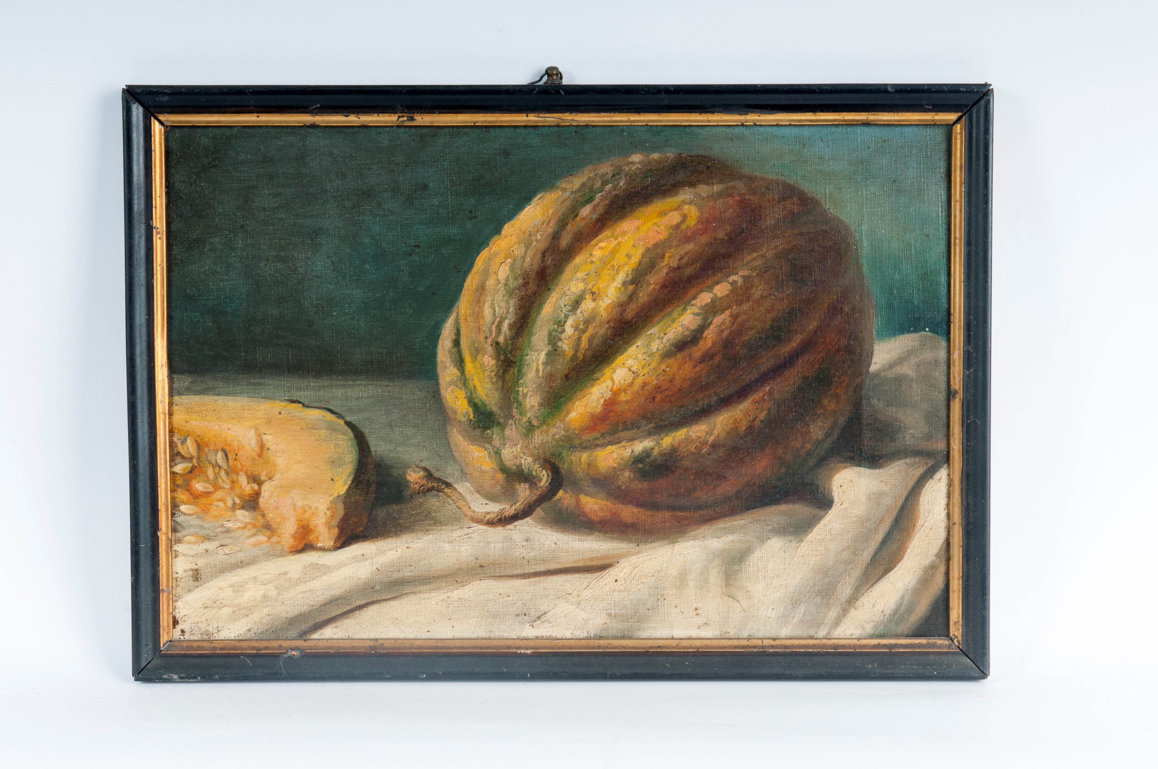 Autore non identificato, Lotto di quattro nature morte, dipinti ad olio su tela