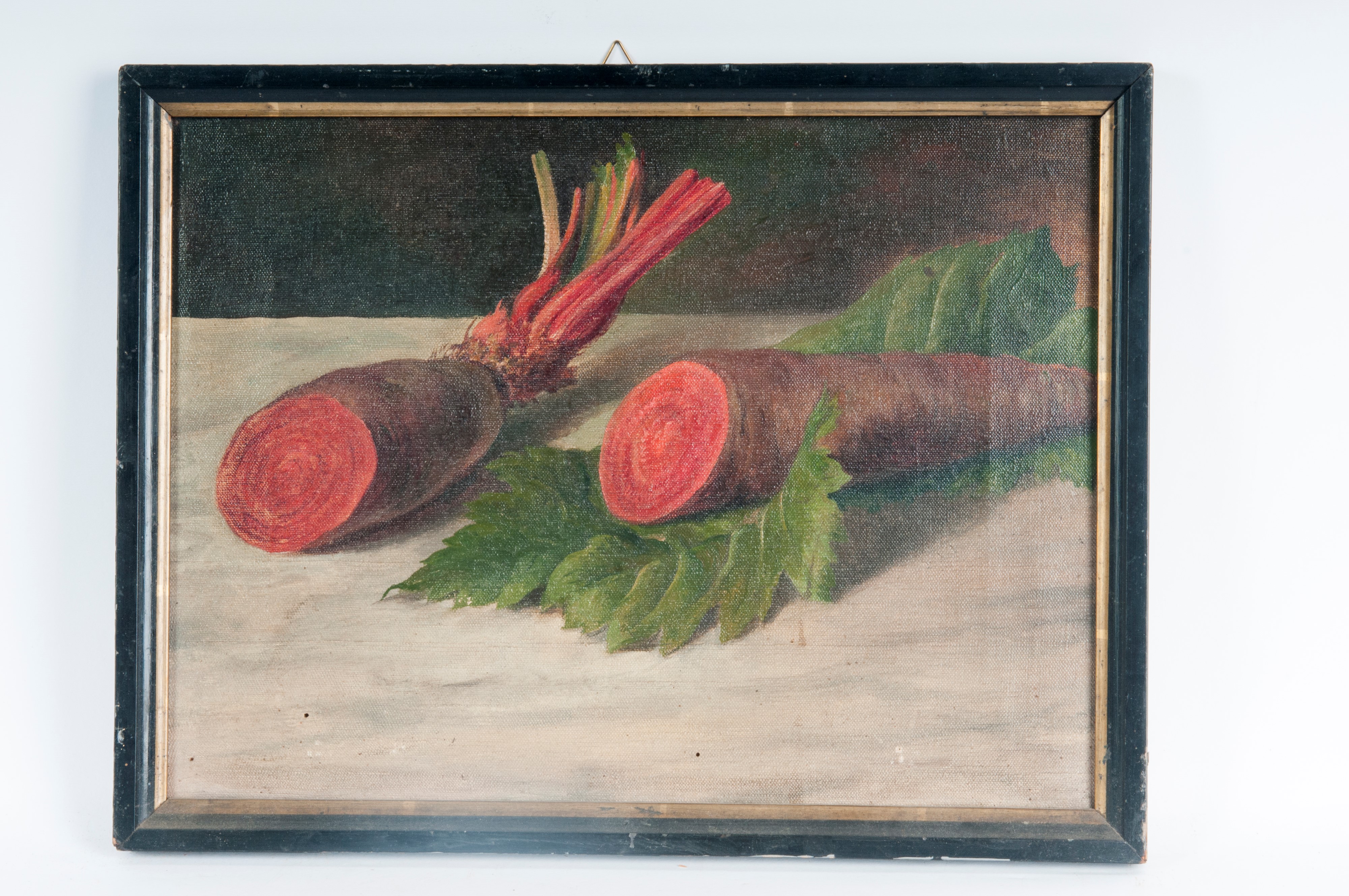 Autore non identificato, Lotto di quattro nature morte, dipinti ad olio su tela