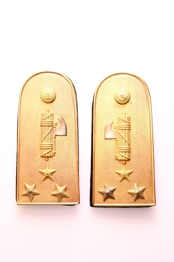 Metal shoulder pads for a centurion of the MVSN