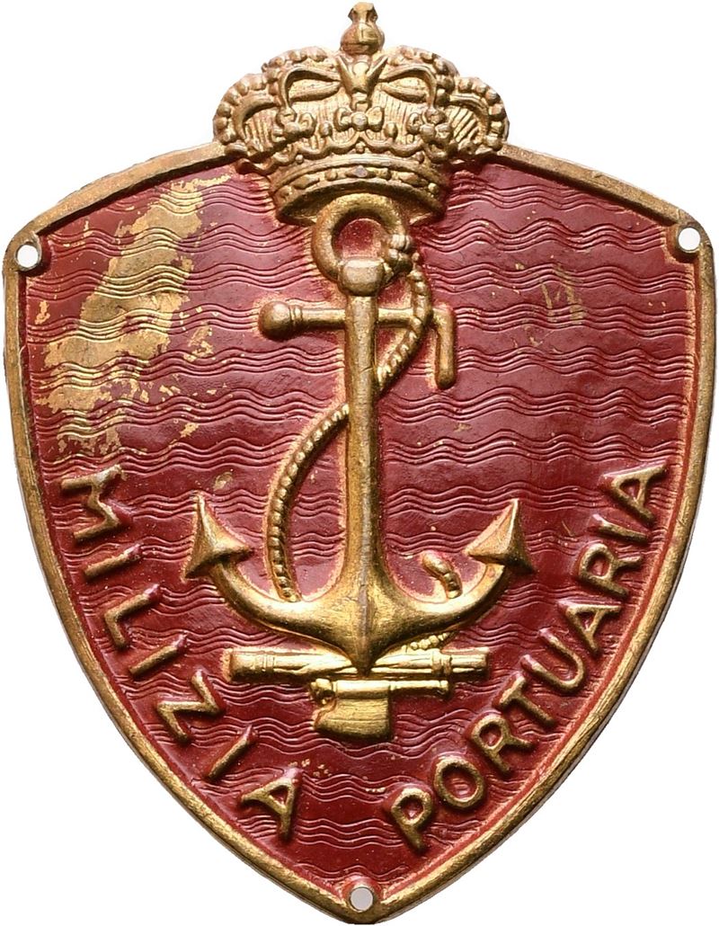 Scudetto da milite della Milizia Portuaria