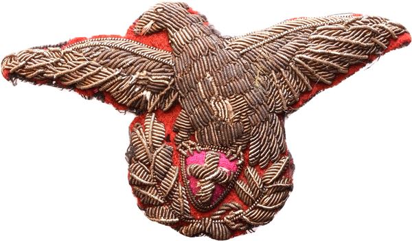 Cap insignia dated 1903 from the commander of the Royal Guard